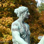 Reiterstandbild “Amazone zu Pferd” von Louis Tuaillon im Großen Tiergarten in Berlin, Zustand: Oktober 2015.