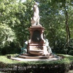 Lessing-Denkmal im Großen Tiergarten in Berlin von Otto Lessing, Gesamtansicht