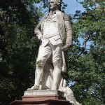 Lessing-Denkmal im Großen Tiergarten in Berlin von Otto Lessing, Gesamtansicht der Standfigur