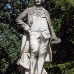 Lessing-Denkmal im Großen Tiergarten in Berlin von Otto Lessing, Gesamtansicht der Standfigur