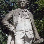 Lessing-Denkmal im Großen Tiergarten in Berlin von Otto Lessing, Detailansicht der Standfigur