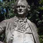 Lessing-Denkmal im Großen Tiergarten in Berlin von Otto Lessing, Detailansicht der Standfigur