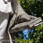 Lessing-Denkmal im Großen Tiergarten in Berlin von Otto Lessing, Detailansicht der Standfigur