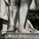 Lessing-Denkmal im Großen Tiergarten in Berlin von Otto Lessing, Detailansicht der Standfigur