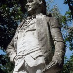 Lessing-Denkmal im Großen Tiergarten in Berlin von Otto Lessing, Detailansicht der Standfigur