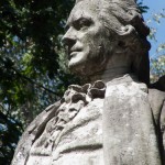 Lessing-Denkmal im Großen Tiergarten in Berlin von Otto Lessing, Detailansicht der Standfigur