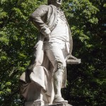 Lessing-Denkmal im Großen Tiergarten in Berlin von Otto Lessing, Gesamtansicht der Standfigur