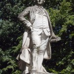 Lessing-Denkmal im Großen Tiergarten in Berlin von Otto Lessing, Gesamtansicht der Standfigur