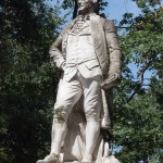 Lessing-Denkmal im Großen Tiergarten in Berlin von Otto Lessing, Gesamtansicht der Standfigur