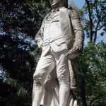 Lessing-Denkmal im Großen Tiergarten in Berlin von Otto Lessing, Gesamtansicht der Standfigur