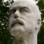Denkmal Robert Koch in Berlin-Mitte von Louis Tuaillon von 1916, Detailansicht der Kopfes