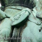 Reiterdenkmal Wilhelm I. in Lübeck von Louis Tuaillon, Detailansicht Wilhelm I.