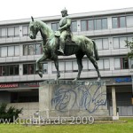 Reiterdenkmal Wilhelm I. auf dem Lindenplatz in Lübeck von Louis Tuaillon, Gesamtansicht