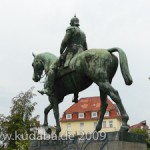 Reiterdenkmal Wilhelm I. in Lübeck von Louis Tuaillon, Gesamtansicht der Skulptur