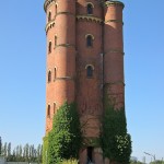 Ehemaliger Wasserturm an der Gaussstraße 11 im neoromanischen Stil von Paul Bratring in Berlin-Charlottenburg, Gesamtansicht