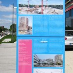 Zur IBA 2013 errichtetes Gebäude der Behörde für Stadtentwicklung und Umwelt in Hamburg-Wilhelmsburg, Informationstafel